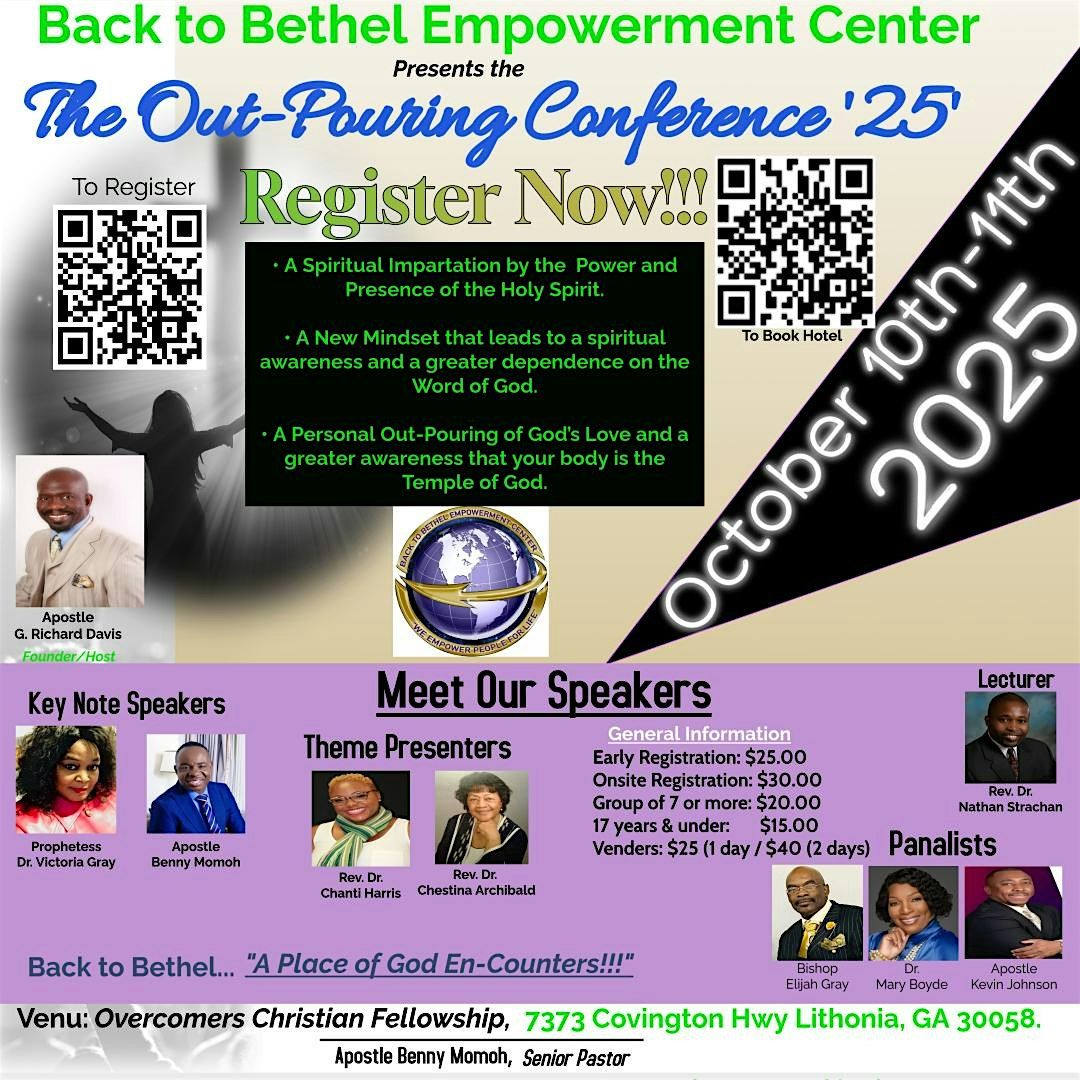 The Out-Pouring Conference '25', 10 October | Event in Lithonia | AllEvents
