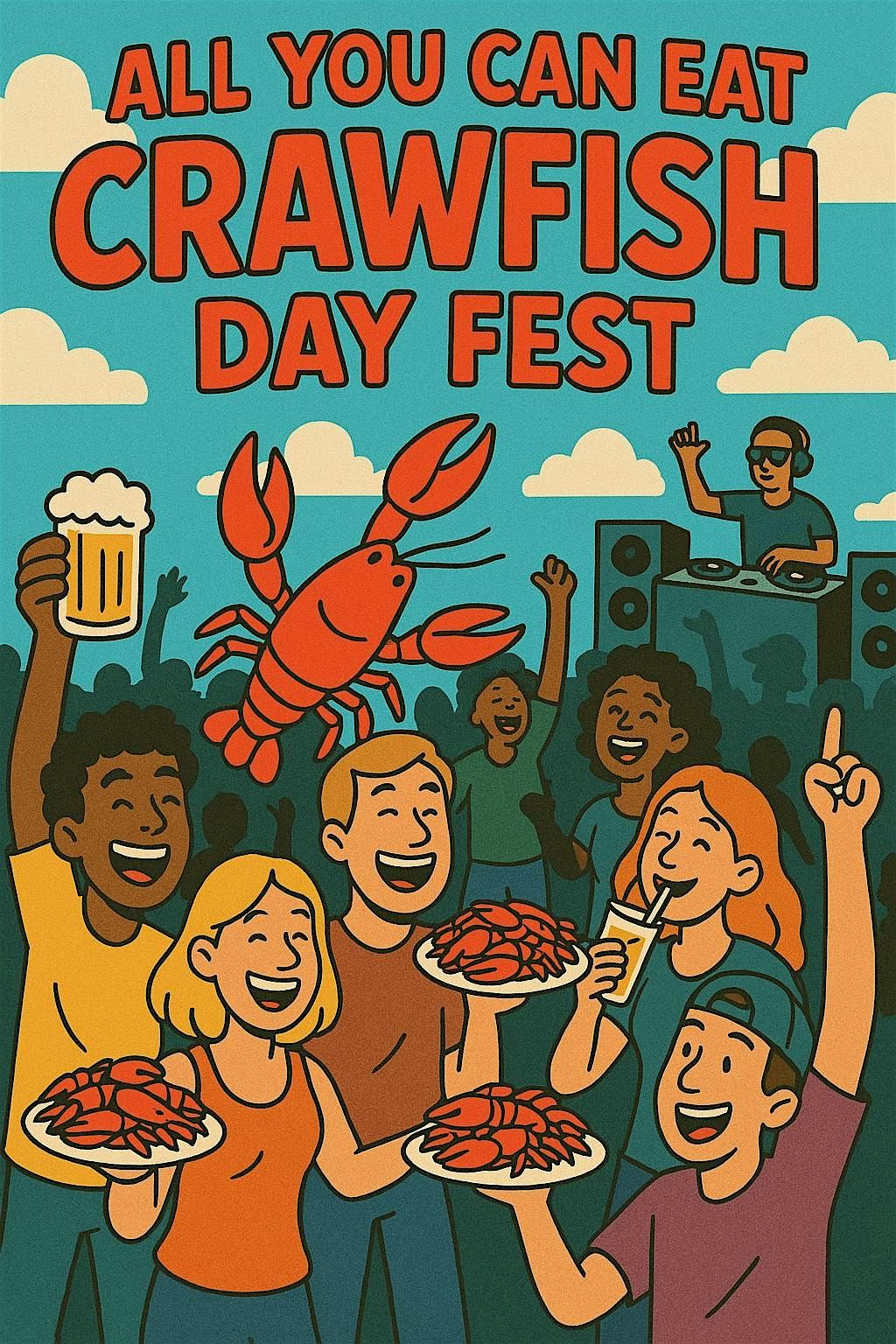 All You Can Eat Crawfish Day Fest 2025 at Leeland House & Around the Corner, 7 June | Event in Houston