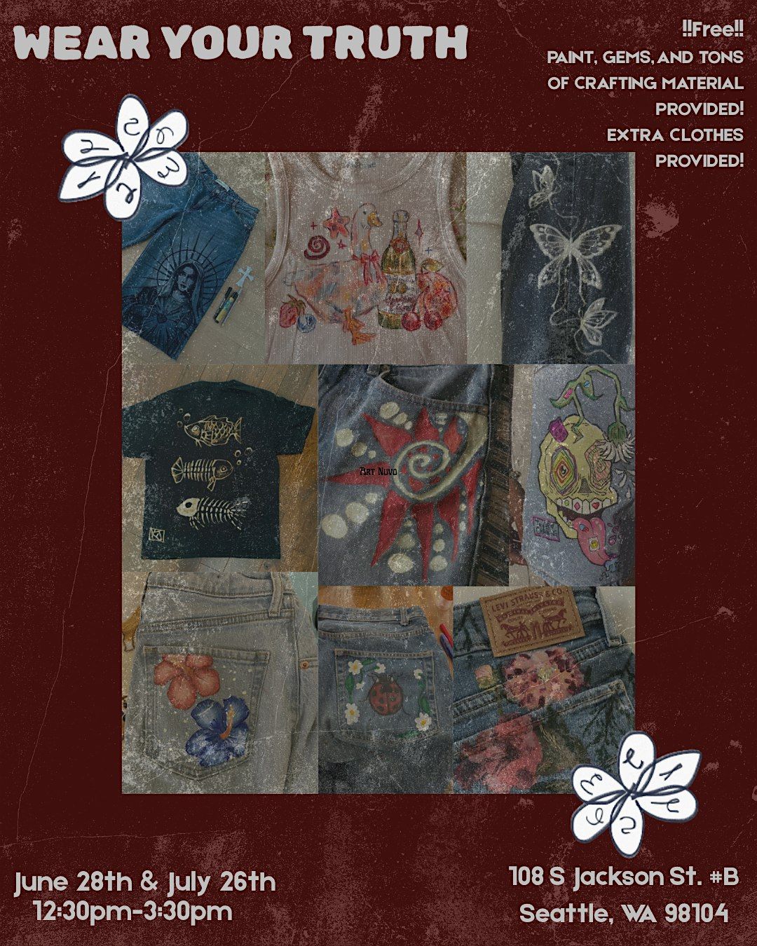 WEAR YOUR TRUTH: free clothing modification/creation workshop, 26 July | Event in Seattle | AllEvents
