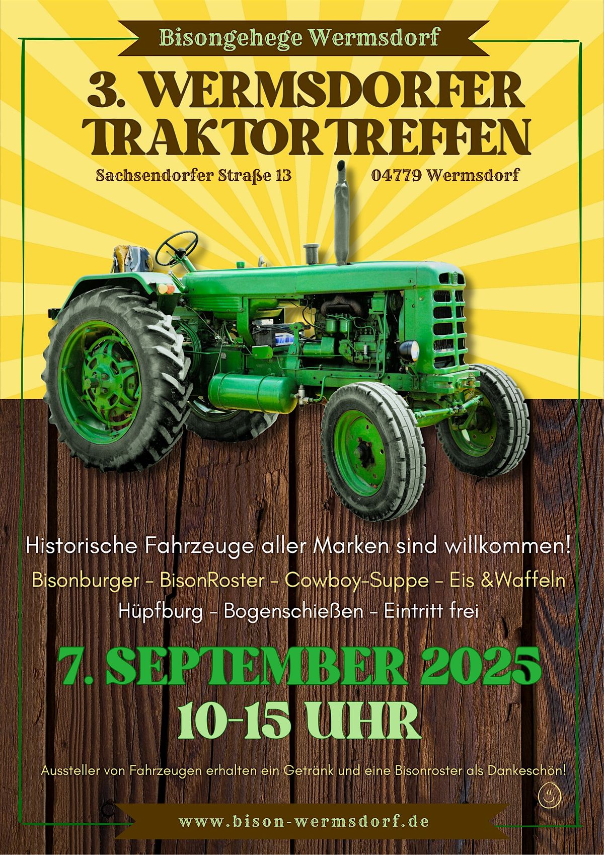 3. Wermsdorfer Traktortreffen, 7 September | Event in Wermsdorf | AllEvents