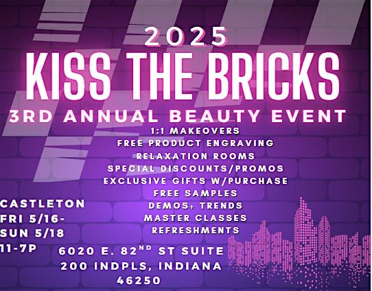 Kiss The Bricks, 16 May | Event in Indianapolis | AllEvents
