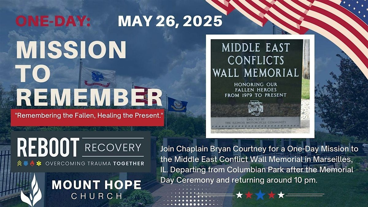 ONE-DAY: Mission to Remember, 26 May | Event in Lafayette | AllEvents