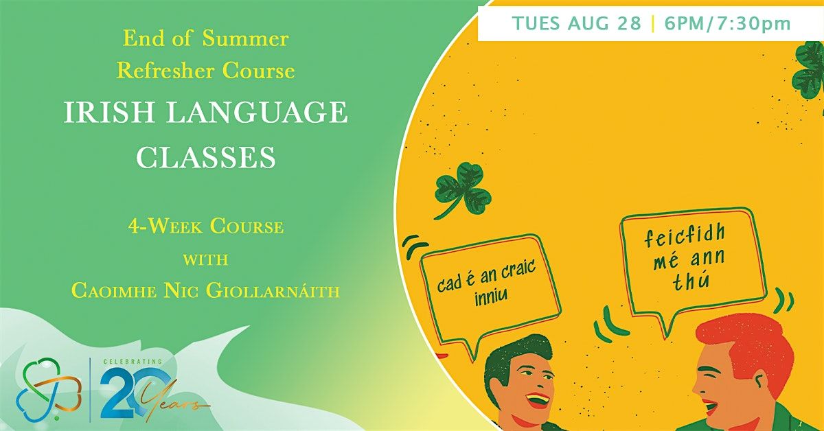 Beginner Irish Language Classes, 26 August | Event in Long Island City | AllEvents