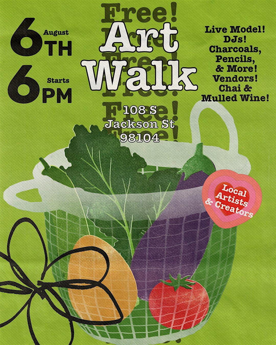 ART WALK! OPEN FIGURE CLASS & MARKET!, 6 August | Event in Seattle | AllEvents