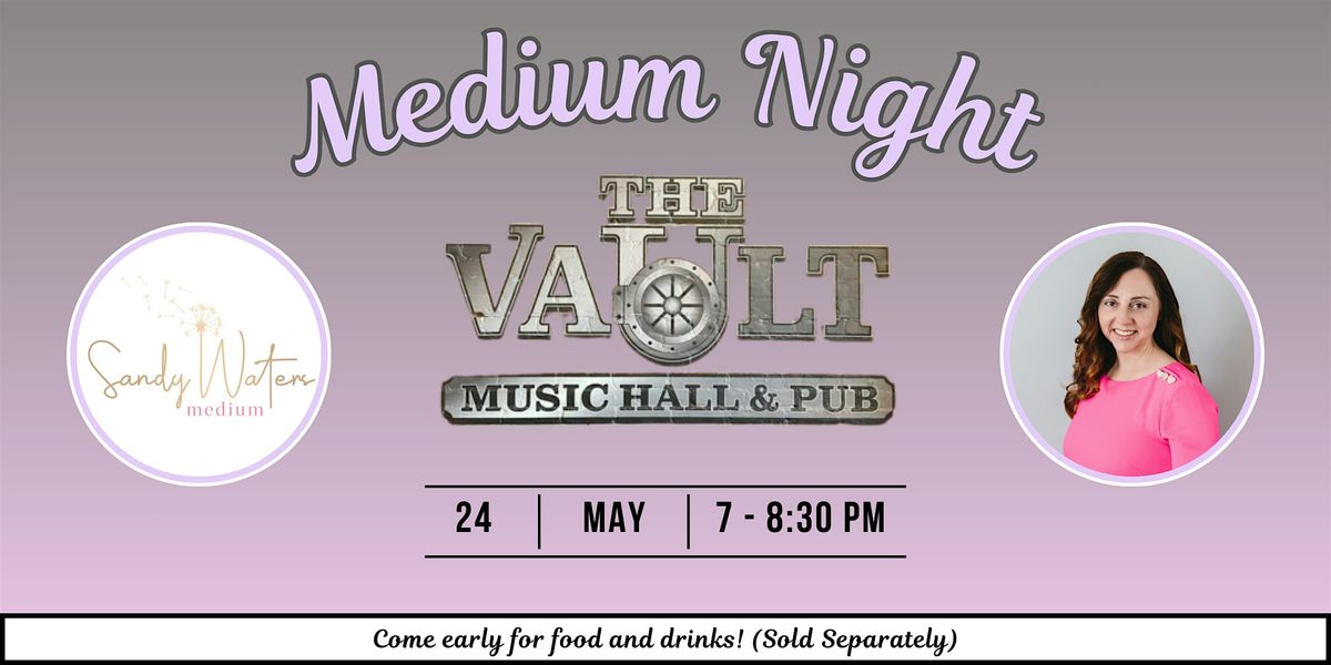 Medium Night at The Vault, 24 May | Event in New Bedford | AllEvents
