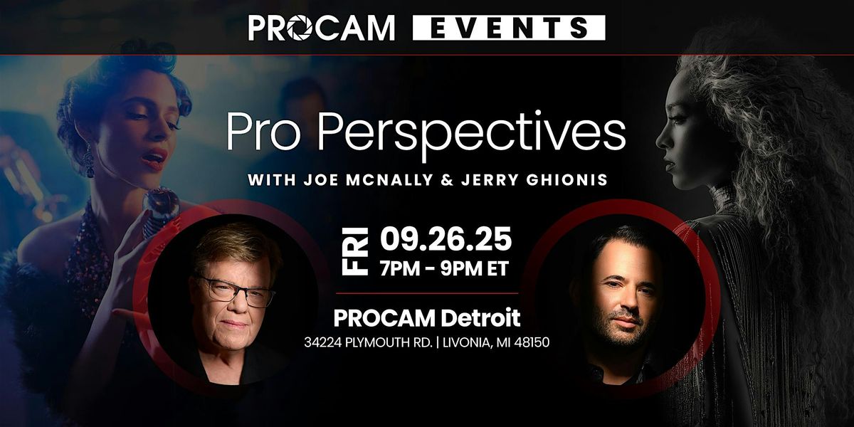 Pro Perspectives: Jerry Ghionis & Joe McNally, 26 September | Event in Livonia | AllEvents