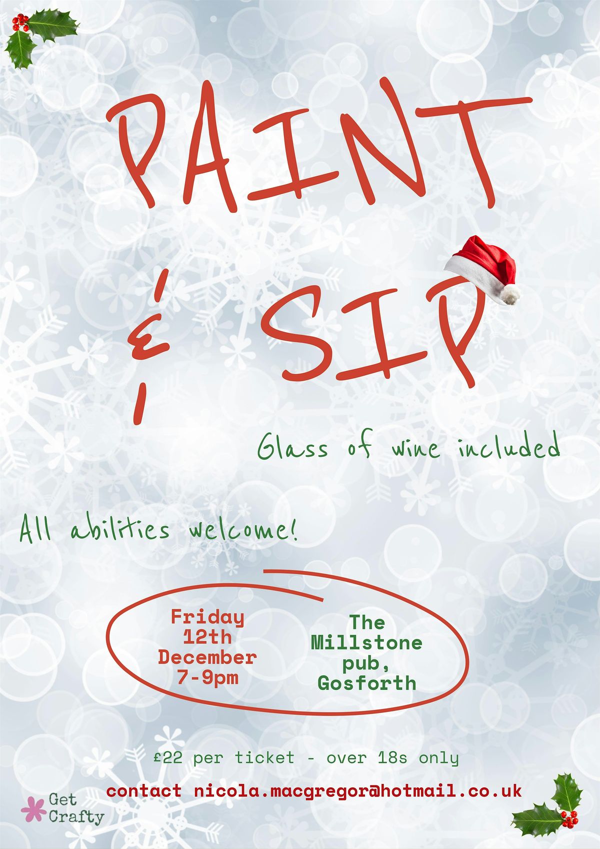 Festive Paint and Sip, 12 December | Event in Newcastle upon Tyne | AllEvents