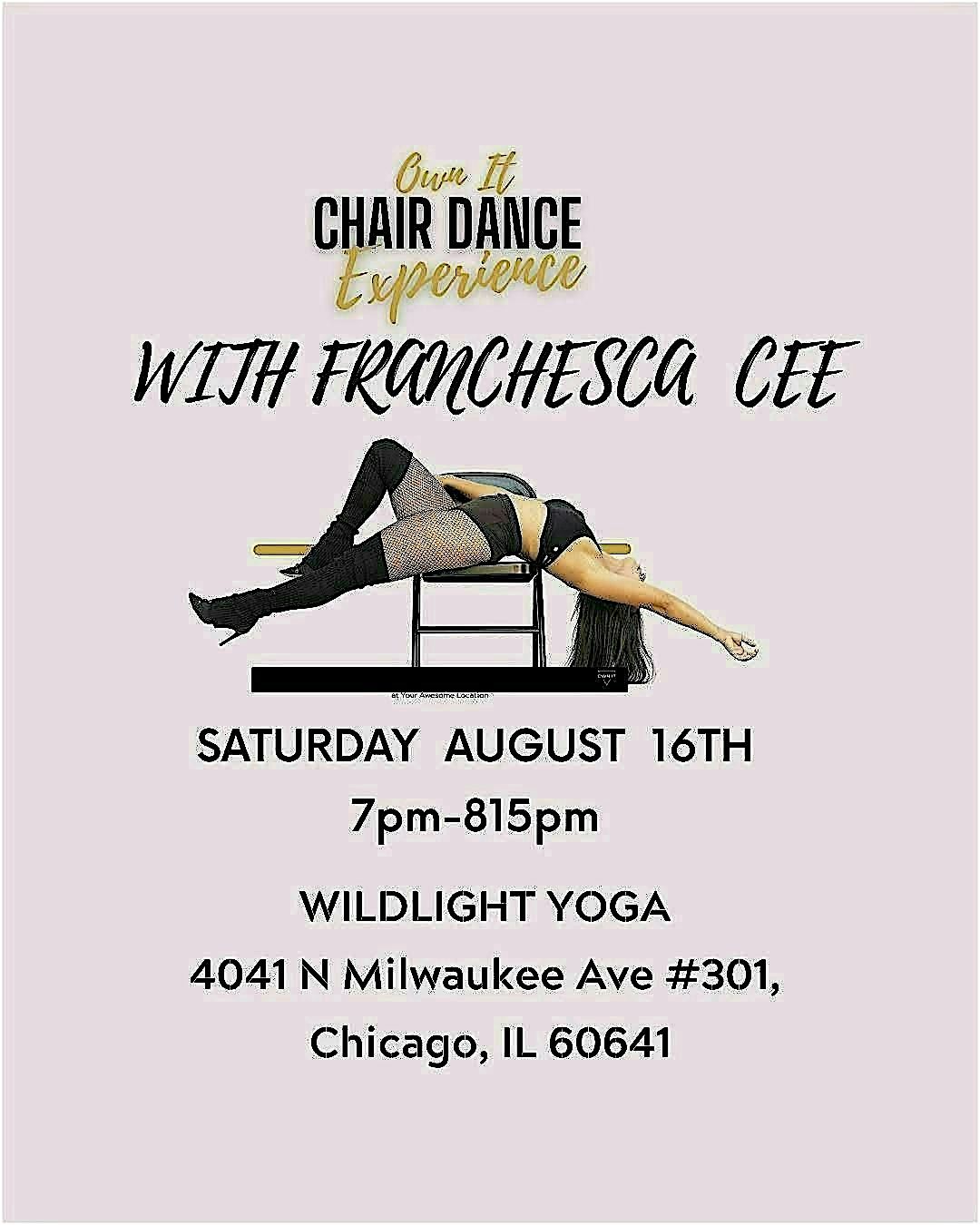 Own it Experience Beginner Chair Dance & Kava Ceremony, 16 August | Event in Chicago | AllEvents