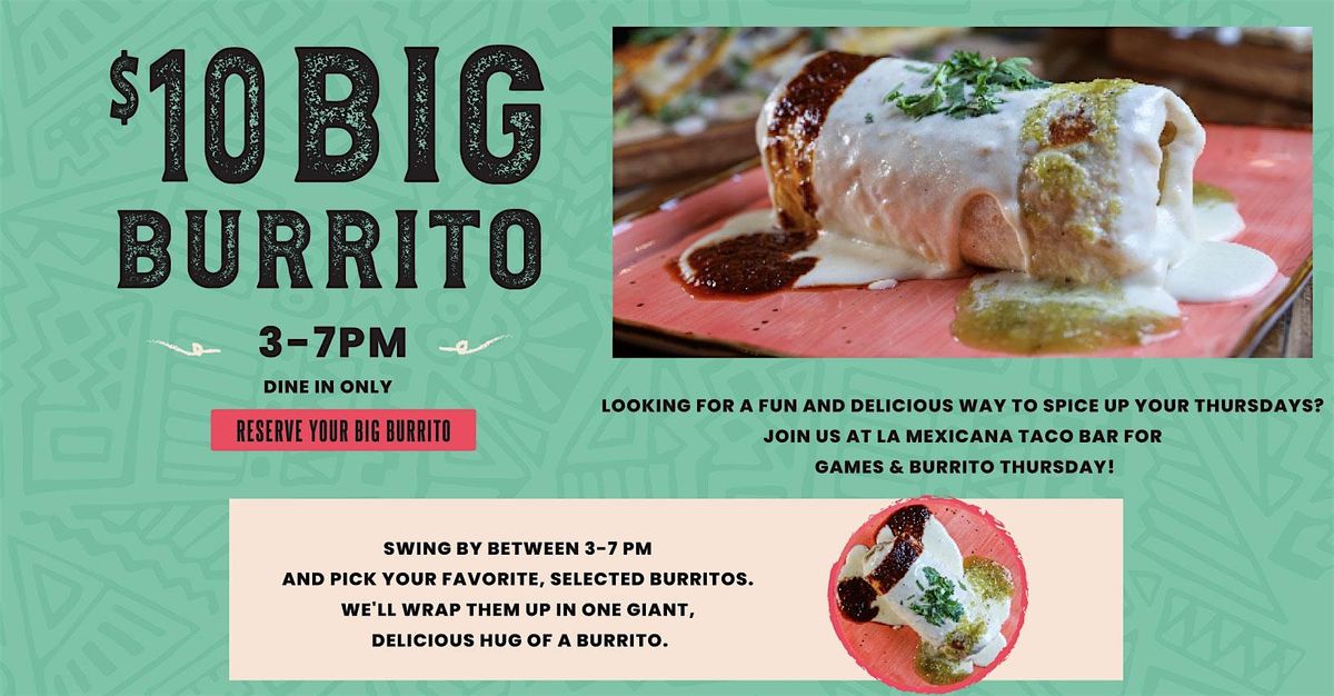 GAMES & BURRITO THURSDAY! | Event in Wilton Manors | AllEvents