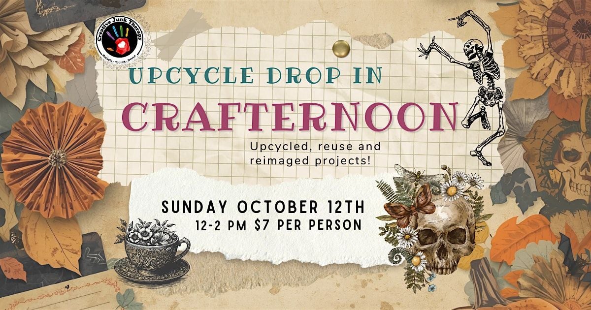Crafternoon Halloween Upcycled Drop In, 12 October | Event in Brandon | AllEvents