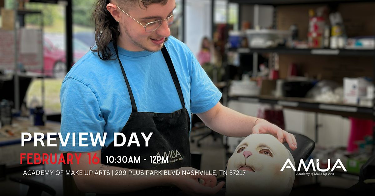 The Academy of Make Up Art's Preview Day, 16 February | Event in Nashville | AllEvents
