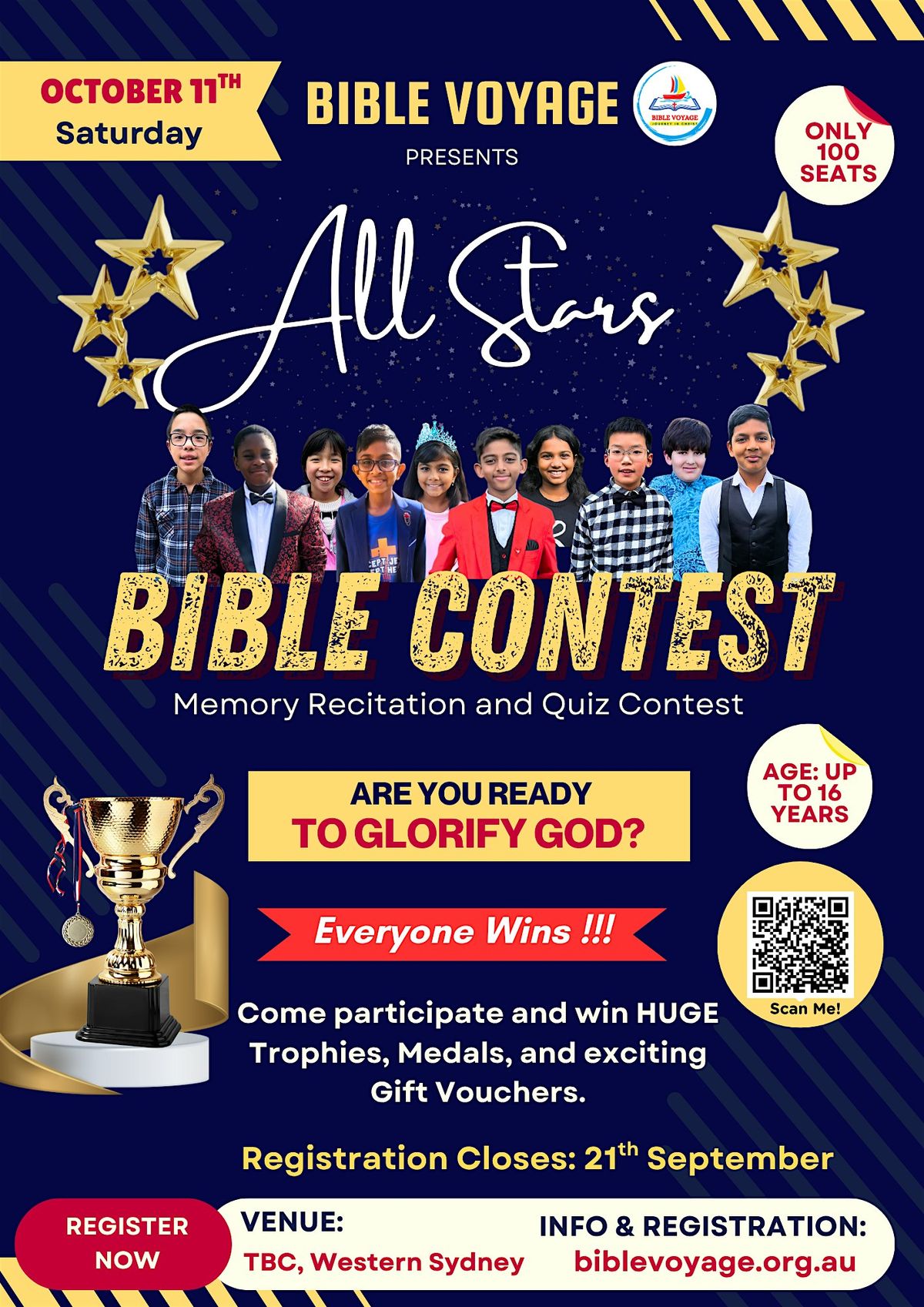 All Stars Bible Contest - Holiday Club - Memory Verse and Quiz Contest, 11 October | Event in Merrylands | AllEvents