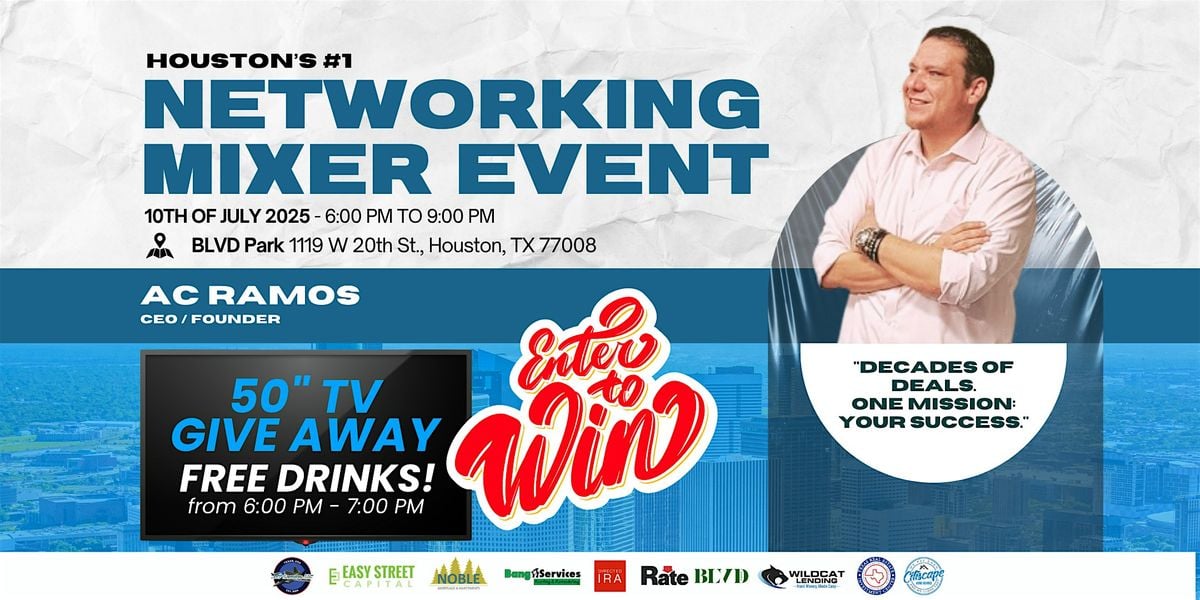 Real Estate Networking Mixer 7/10/2025, 10 July | Event in Houston | AllEvents