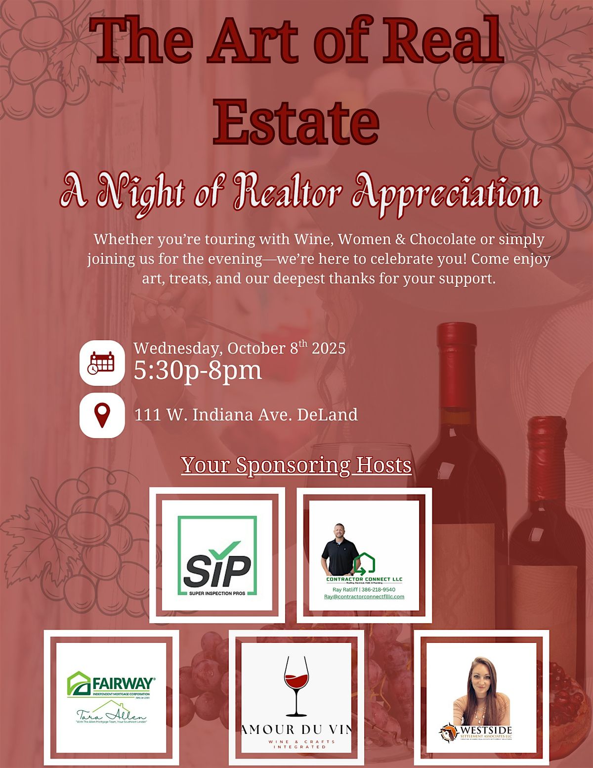 The Art of Real Estate | Realtor Appreciation Night, 8 October | Event in DeLand | AllEvents