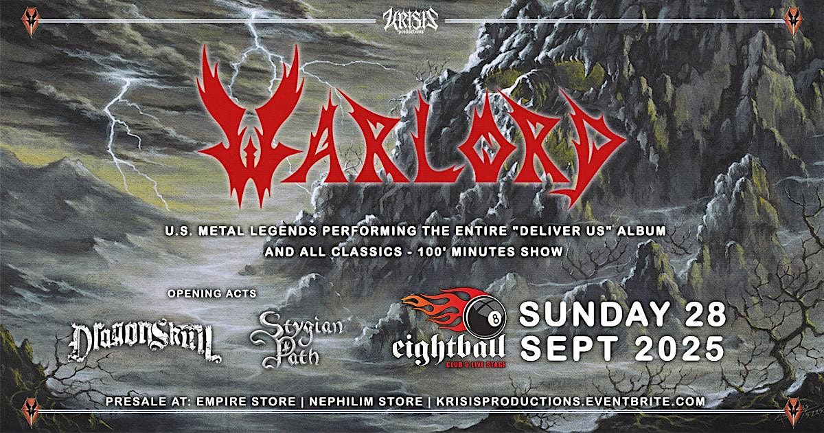 WARLORD Live in Thessaloniki, 28 September | Event in Thessaloniki | AllEvents