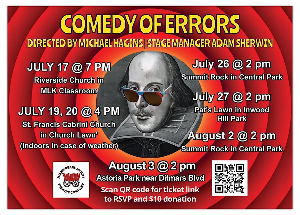 Comedy of Errors | Event in Queens | AllEvents