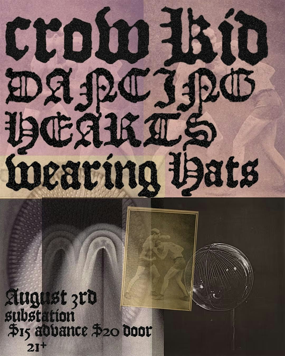 Crow Kid/Dancing Hearts/Wearing Hats, 3 August | Event in Seattle | AllEvents