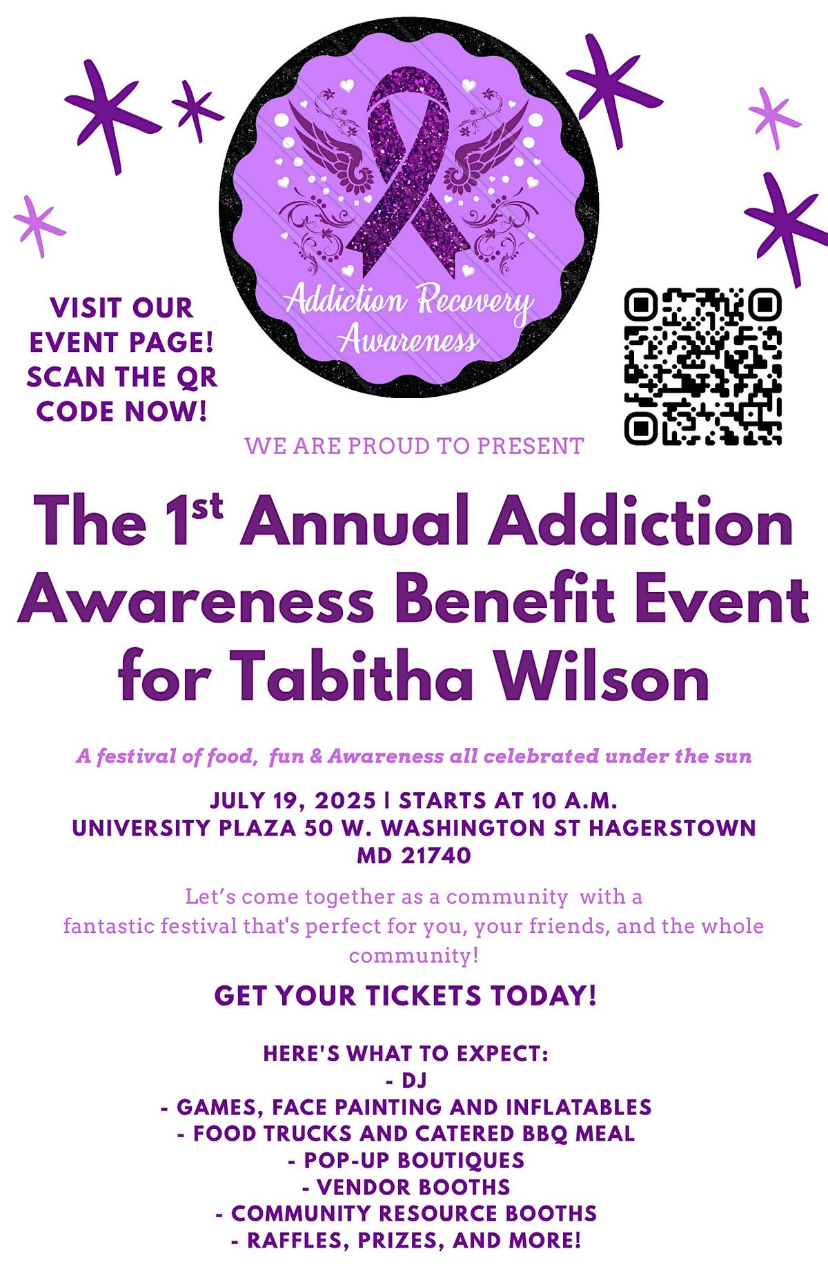 Addiction Awareness Event in Memory of Tabitha Wilson, 19 July | Event in Hagerstown | AllEvents