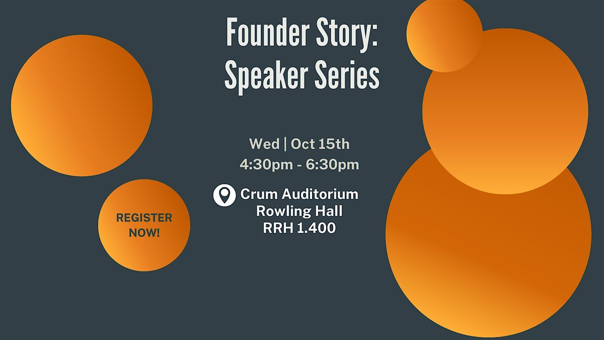 Founder Story: Speaker Series, 15 October | Event in Austin | AllEvents