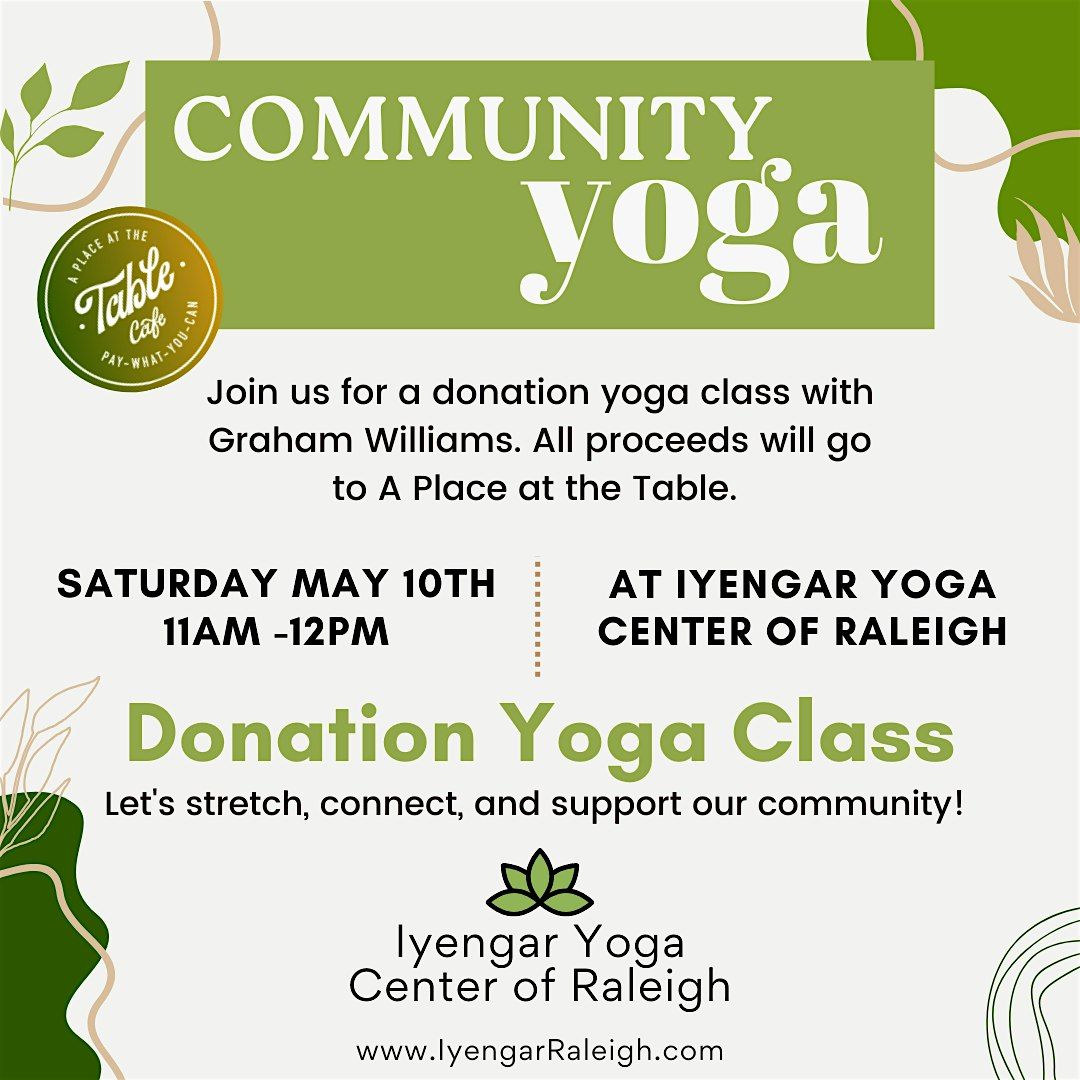 Community Yoga Class, 10 May | Event in Raleigh | AllEvents