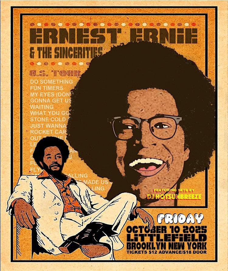 Ernest Ernie & The Sincerities 10 Year Anniversary, 10 October | Event in Brooklyn | AllEvents