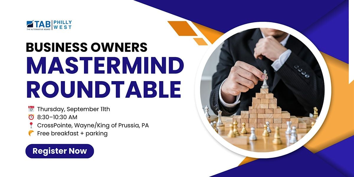 Roundtable Breakfast: Discuss Smart Strategies with Other Owners, 11 September | Event in Wayne | AllEvents