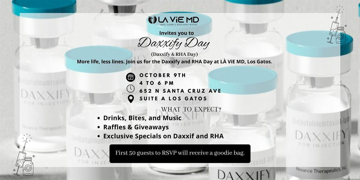 Daxxify Day with LA ViE MD, Los Gatos, 9 October | Event in Los Gatos | AllEvents