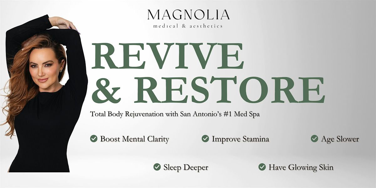 Revive & Restore, 21 August | Event in San Antonio | AllEvents