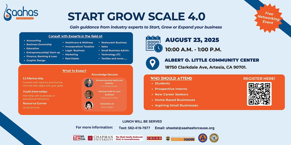 Start Grow Scale 4.0, 23 August | Event in Artesia | AllEvents
