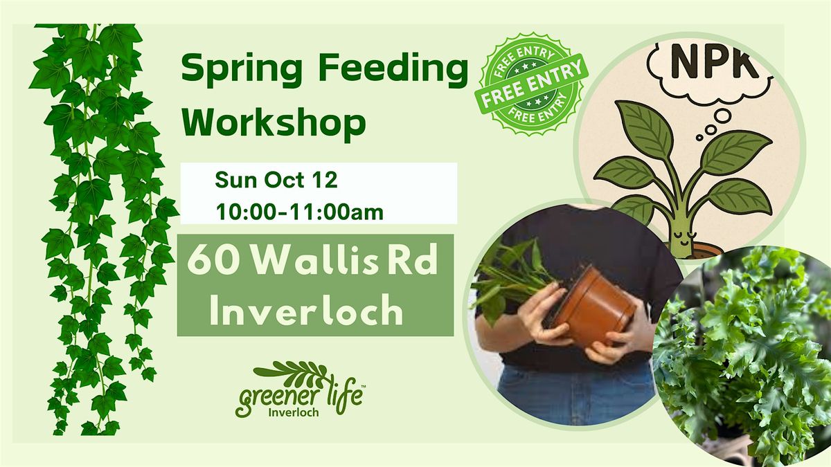 Spring Feeding Workshop, 12 October | Event in Inverloch | AllEvents