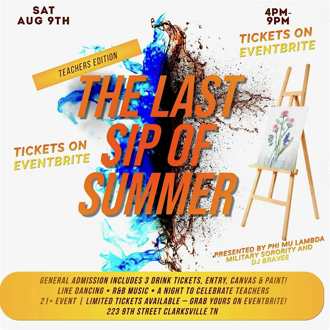 The Last Sip of Summer, 9 August | Event in Clarksville | AllEvents