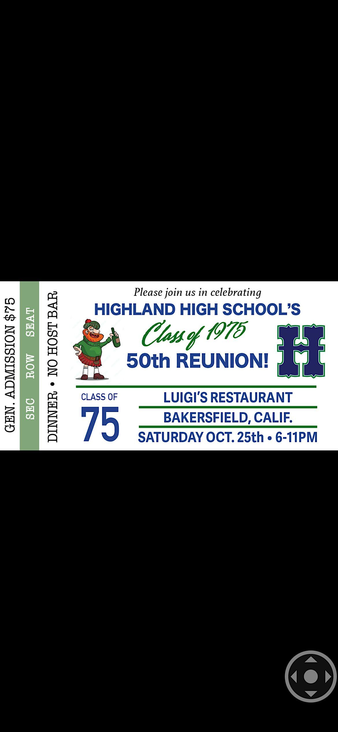 Highland High School Class of 1975 50th Reunion, 25 October | Event in Bakersfield | AllEvents