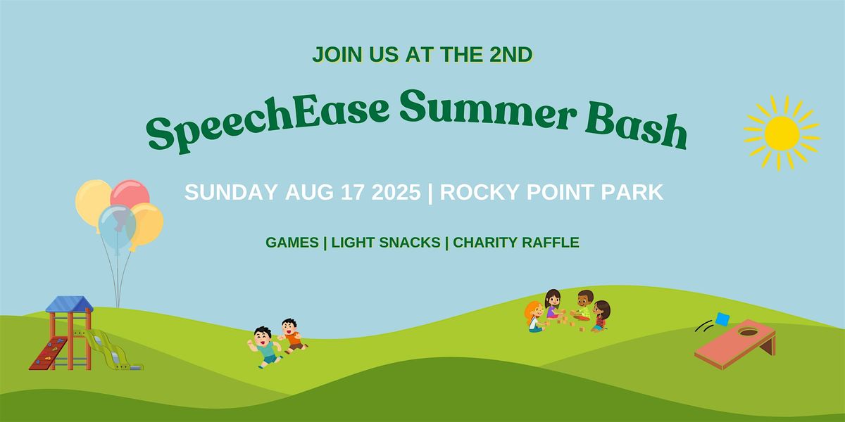 SpeechEase Summer Bash, 17 August | Event in Port Moody | AllEvents