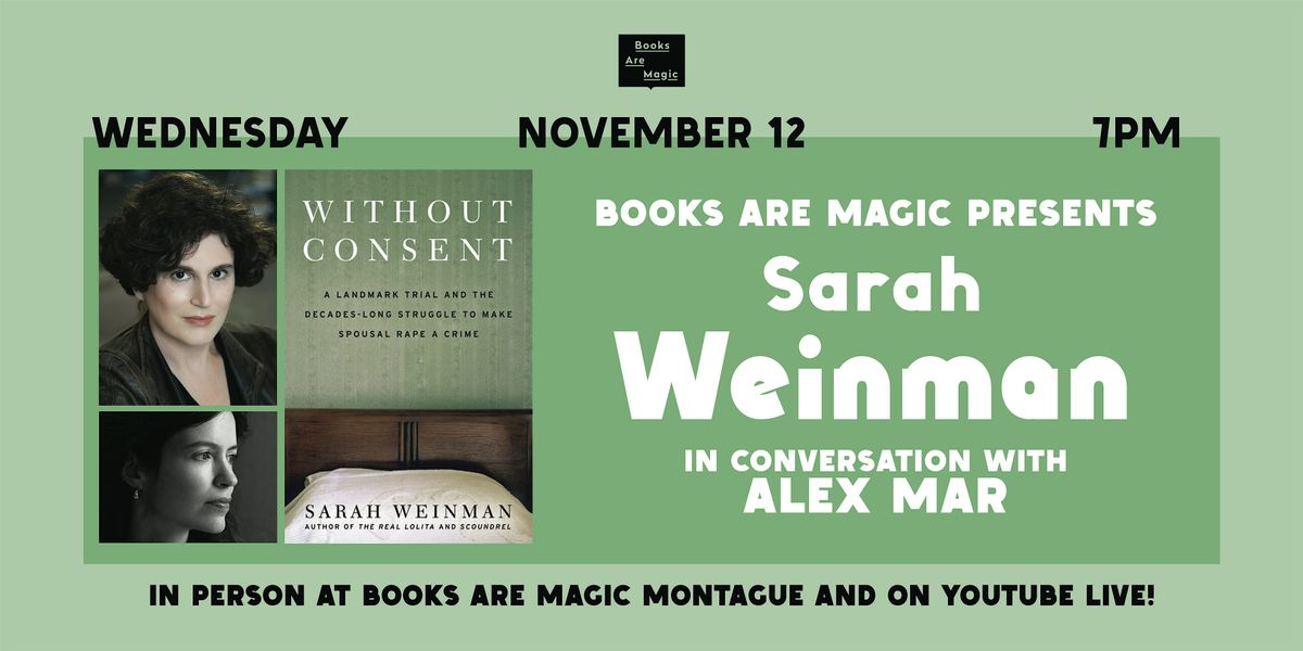 In-Store: Sarah Weinman: Without Consent w/ Alex Mar, 12 November | Event in Brooklyn | AllEvents