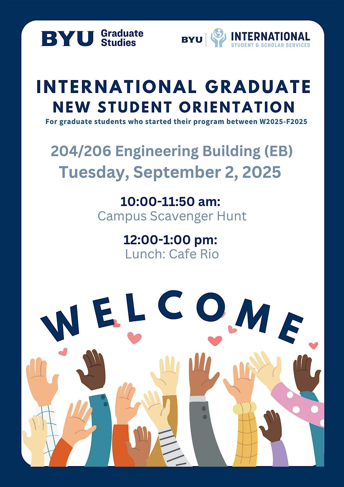 2025 BYU Graduate International New Student Orientation (NSO), 2 September | Event in Provo | AllEvents