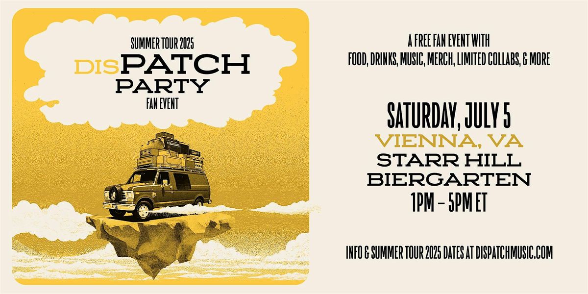 "Patch Party" Pre-Show Event at Starr Hill Biergarten, 5 July | Event in Tysons | AllEvents