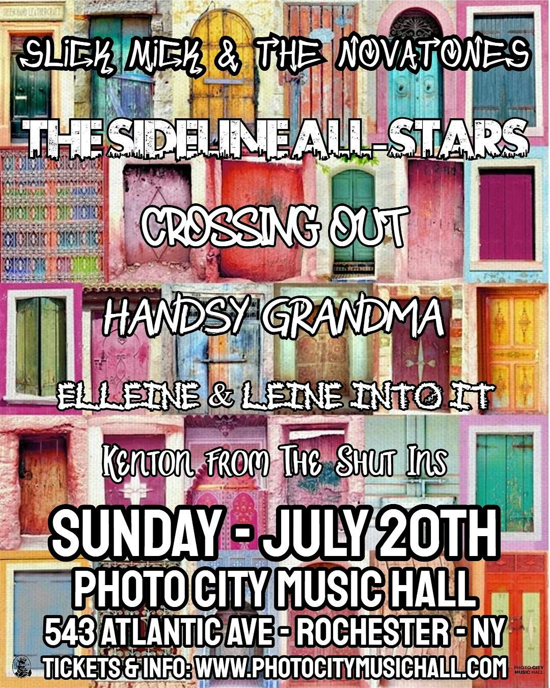 Slick Mick & The Novatones, The Sideline All-Stars, Crossing Out, & more!, 20 July | Event in Rochester
