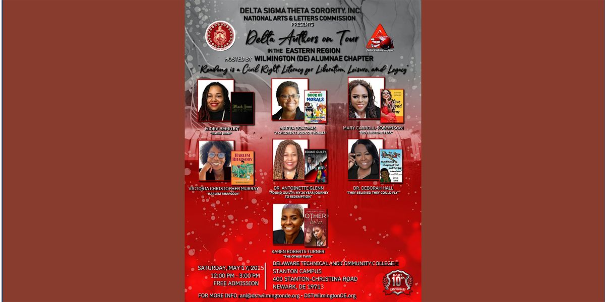 Delta  Authors  in the Eastern Region, 17 May | Event in Newark | AllEvents