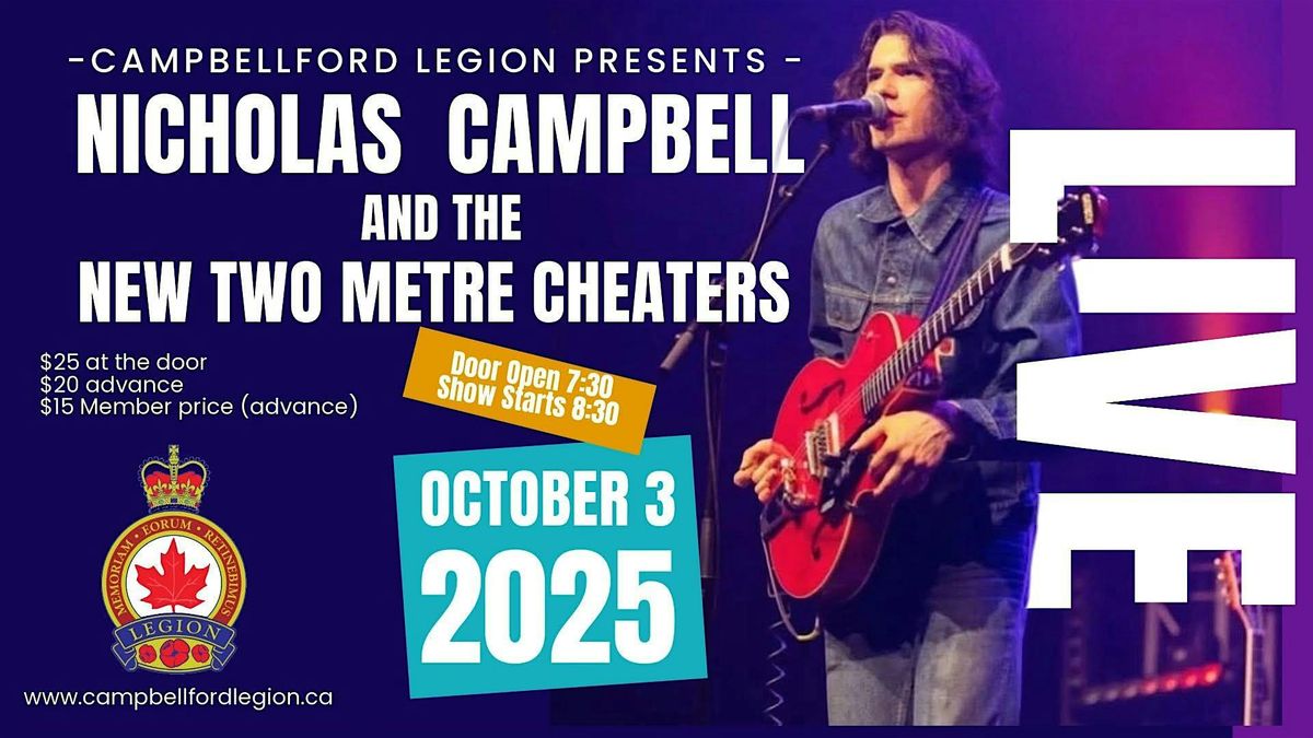 Nicholas Campbell & The Metre Cheaters | Event in Campbellford | AllEvents