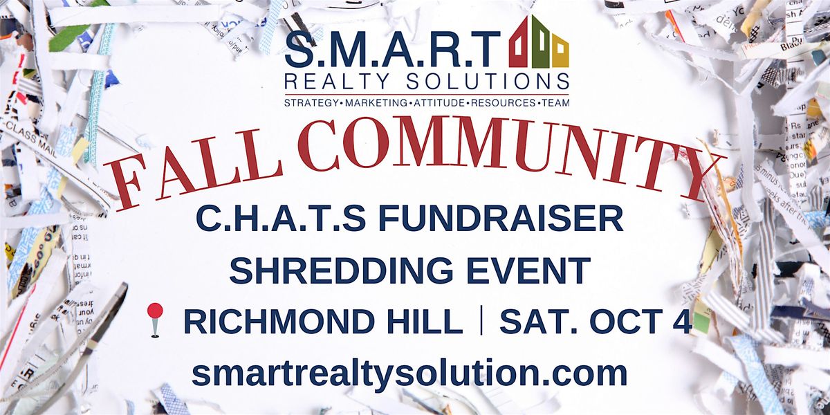Fall Community Fundraiser Shredding Event at Richmond Hill | Event in Richmond Hill | AllEvents