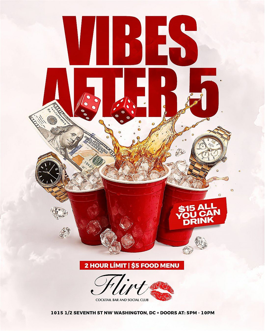 [ FRIDAY ] "VIBES AFTER FIVE " at FLIRT DC | Event in Washington | AllEvents