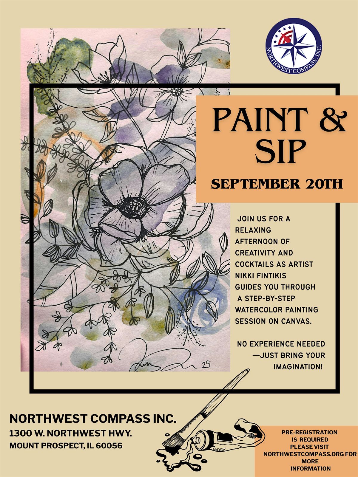 Paint & Sip, 20 September | Event in Mount Prospect | AllEvents