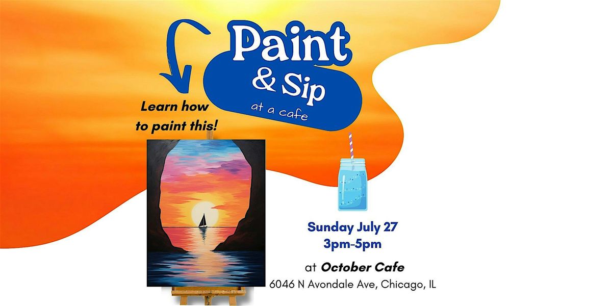 Paint & Sip at October Cafe Sunday July 27, 27 July | Event in Chicago | AllEvents