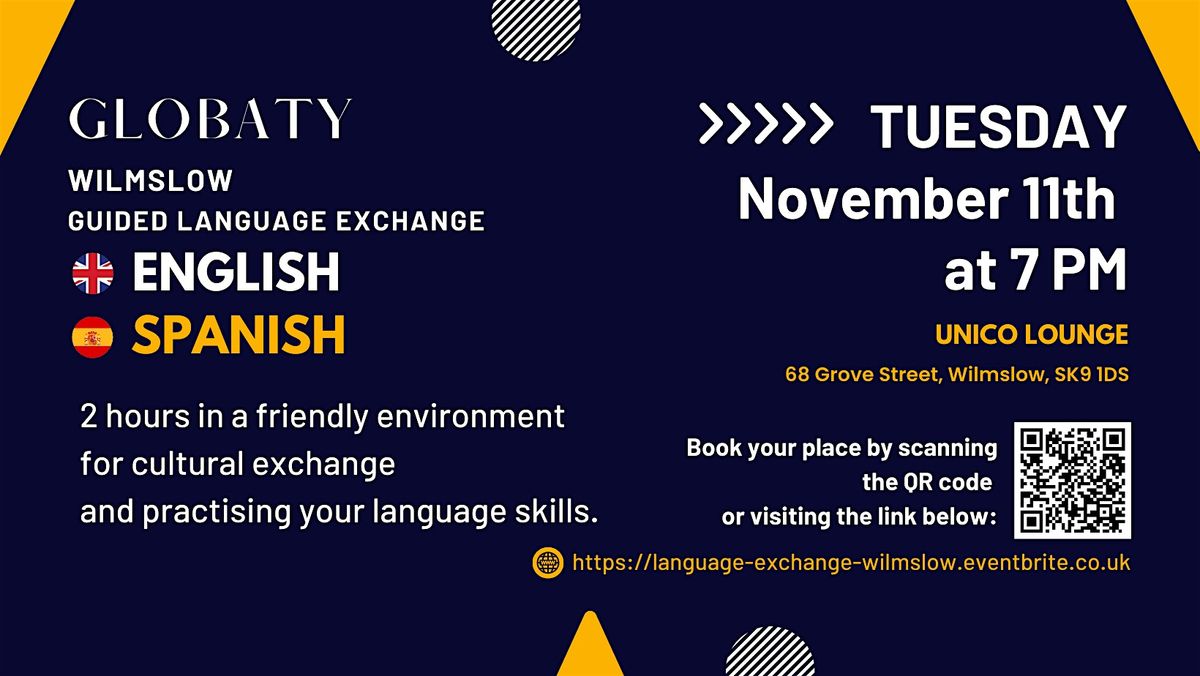 Wilmslow Guided English - Spanish Language Exchange, 11 November | Event in Wilmslow | AllEvents