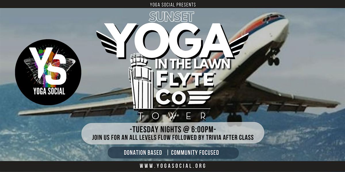 Sunset Yoga on the Lawn + Trivia Tuesdays at FlyteCo®  Towers, 5 August | Event in Denver | AllEvents