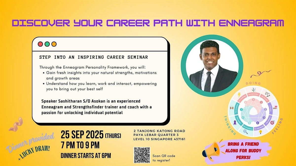 Discover Your Career Path with Enneagram | Event in Paya Lebar | AllEvents