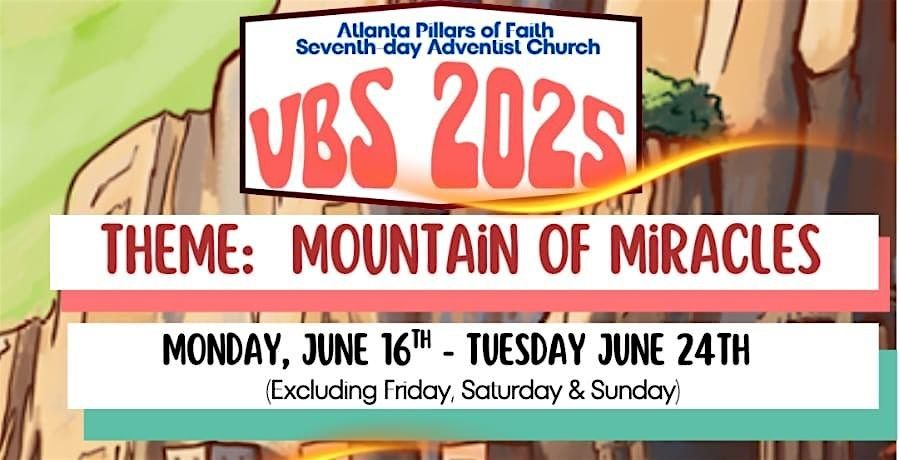 "Mountain of Miracles' VBS (Vacation Bible School), 16 June | Event in Ellenwood | AllEvents