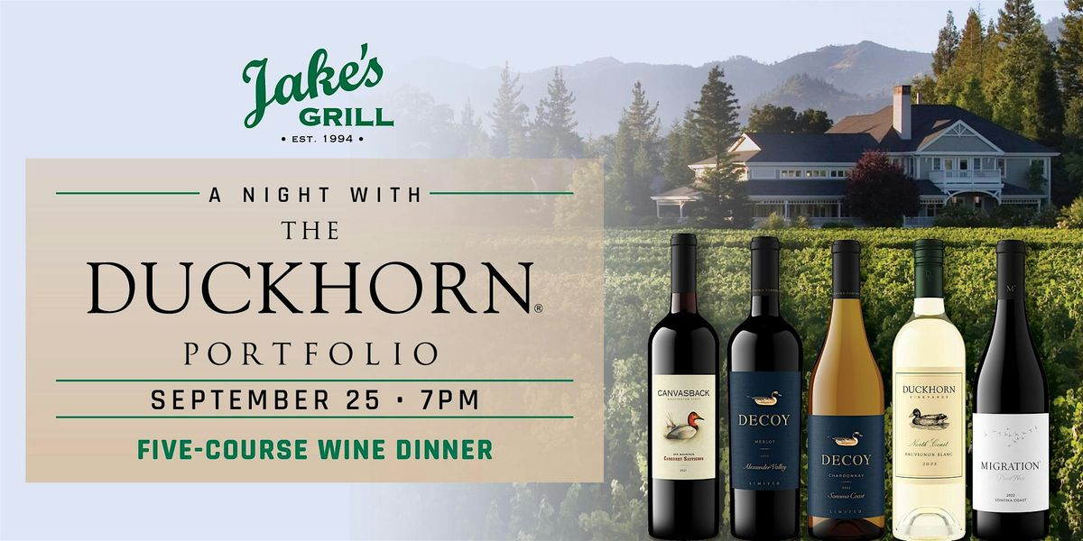 Jake's Grill + Duckhorn Vineyards Wine Dinner, 25 September | Event in Portland | AllEvents