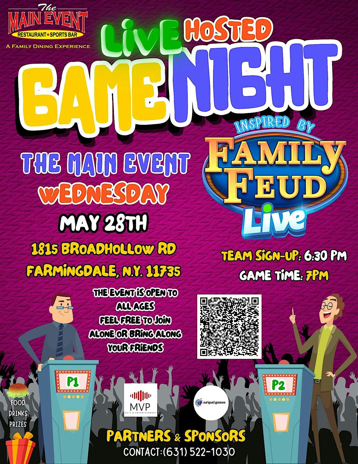 The Main Event FREE Live Hosted Game Night, 2 July | Event in Farmingdale | AllEvents
