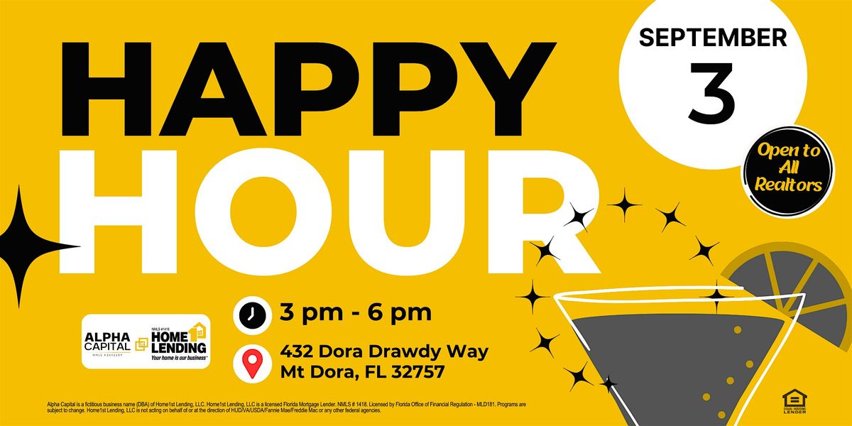 Happy Hour For Industry Professionals!, 3 September | Event in Mount Dora | AllEvents
